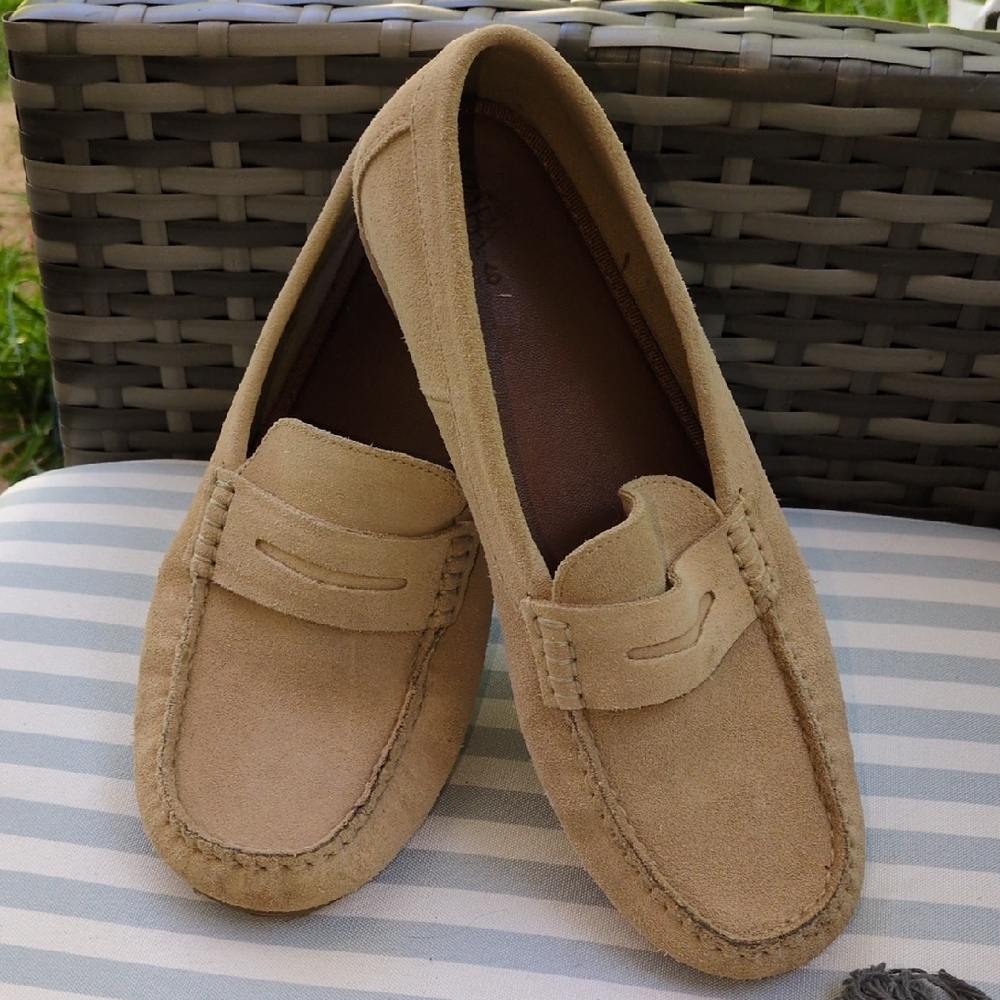 Zara Tan Moccasins Classic Slip-On Shoes